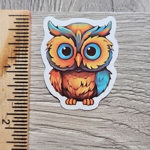 10/$10 Owl Sticker Bird Hoot Owlet Colorful Cartoon